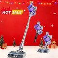 Cordless Three-Speed Stick Vacuum Cleaner with Detachable Battery, LED Floor Brush and Seven Colors