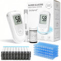 Blood Glucose Meter Kit FDA Cleared, 50 Test Strips + 50 Needles, Large Display 5-Second Results No Coding