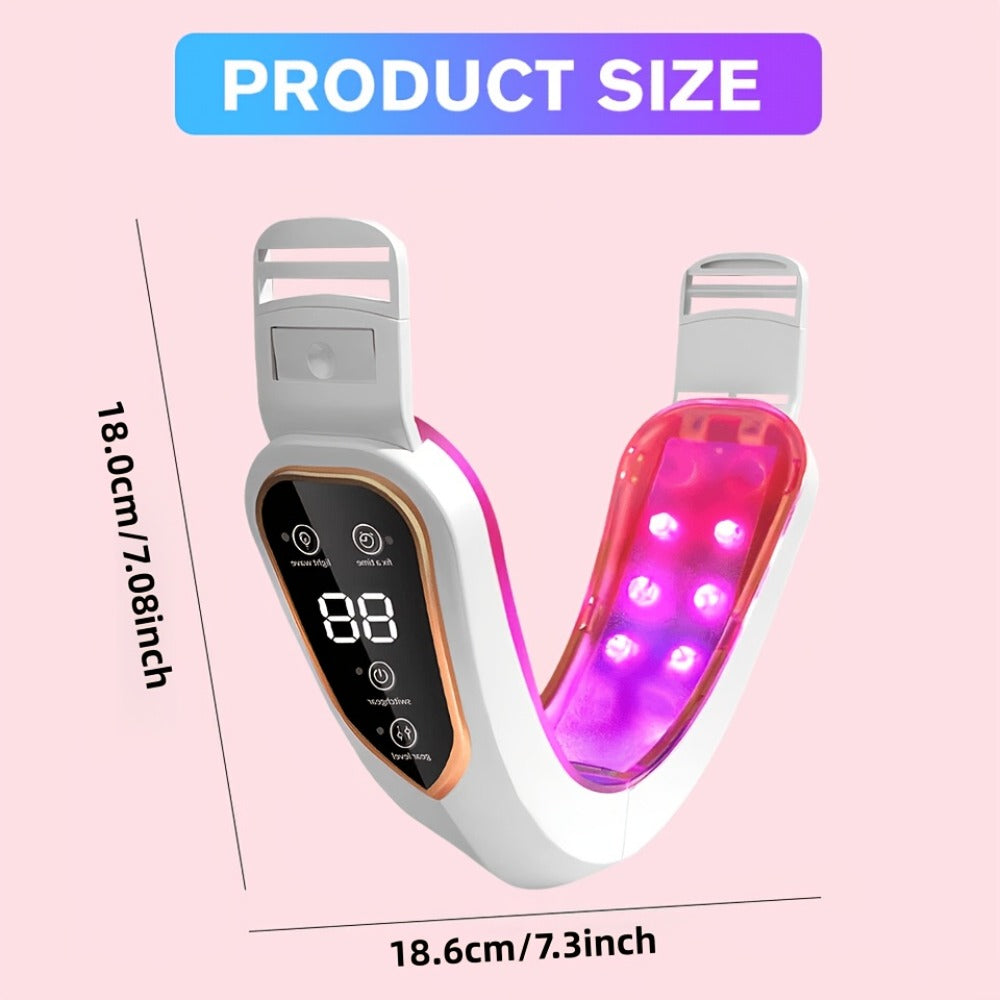 Double Chin Reducer Face Lifting Massager - 6-Speed Electric V-Line Facial Slimming Device
