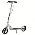 Foldable Commuter Scooter for Adults and Teens, 4-Gear Adjustable Height Double Brake 2-Wheel Kick Scooter