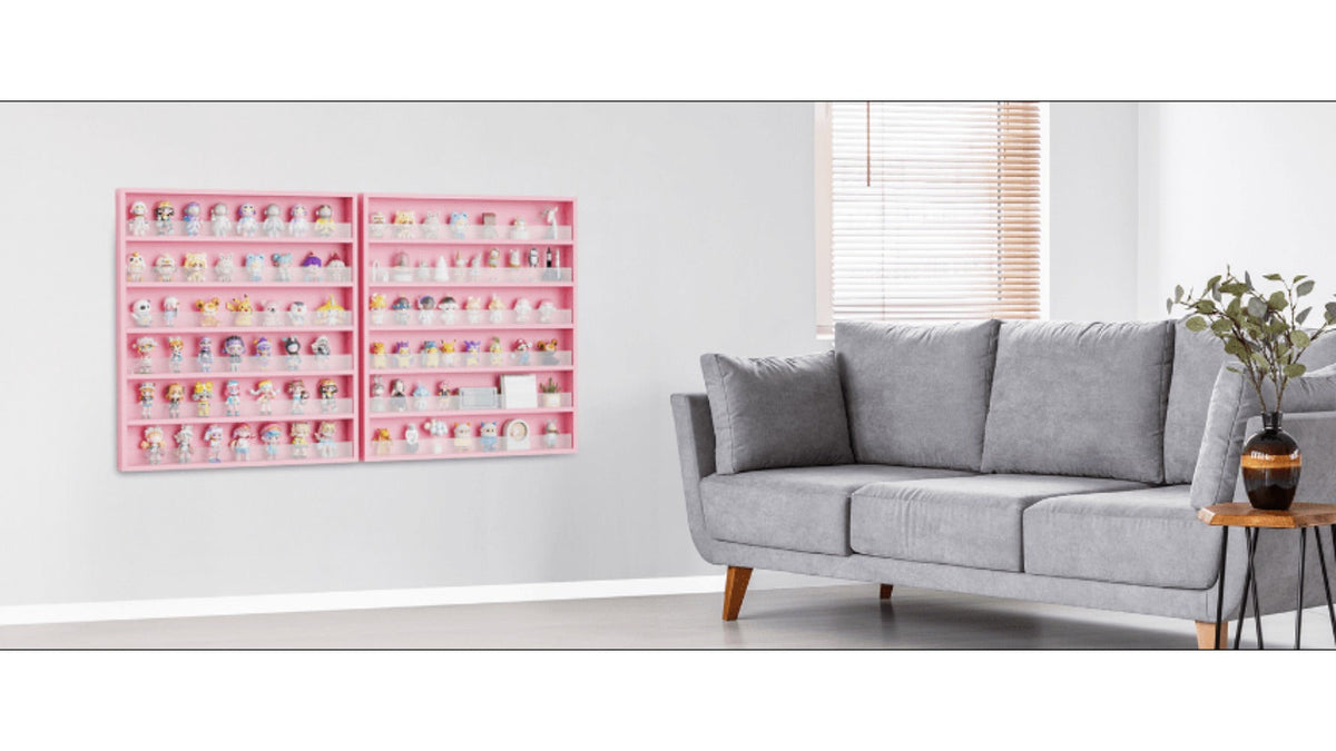 Nail Polish Rack Wall Mount Organizer 6-Tier & 10-Tier with Acrylic Baffle, Salon Display Shelf for Nail