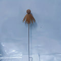 Rustic Iron Coneflower Garden Stake with 78 cm Stem, 13 cm Bloom and Ground Insert for Pots and Borders