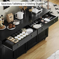 55-Inch Buffet Cabinet with Adjustable Shelves for Organized Everyday Storage in Entryway