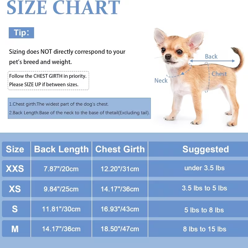 Fleece Dog Sweater Turtleneck Jumpsuit for Small Dogs & Cats 1-15 lbs – Soft Warm Winter Puppy Pajamas Onesie