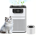 Air Purifier with Compact White or Black Body, Aroma Function and Quiet Sleep Mode for Small Rooms