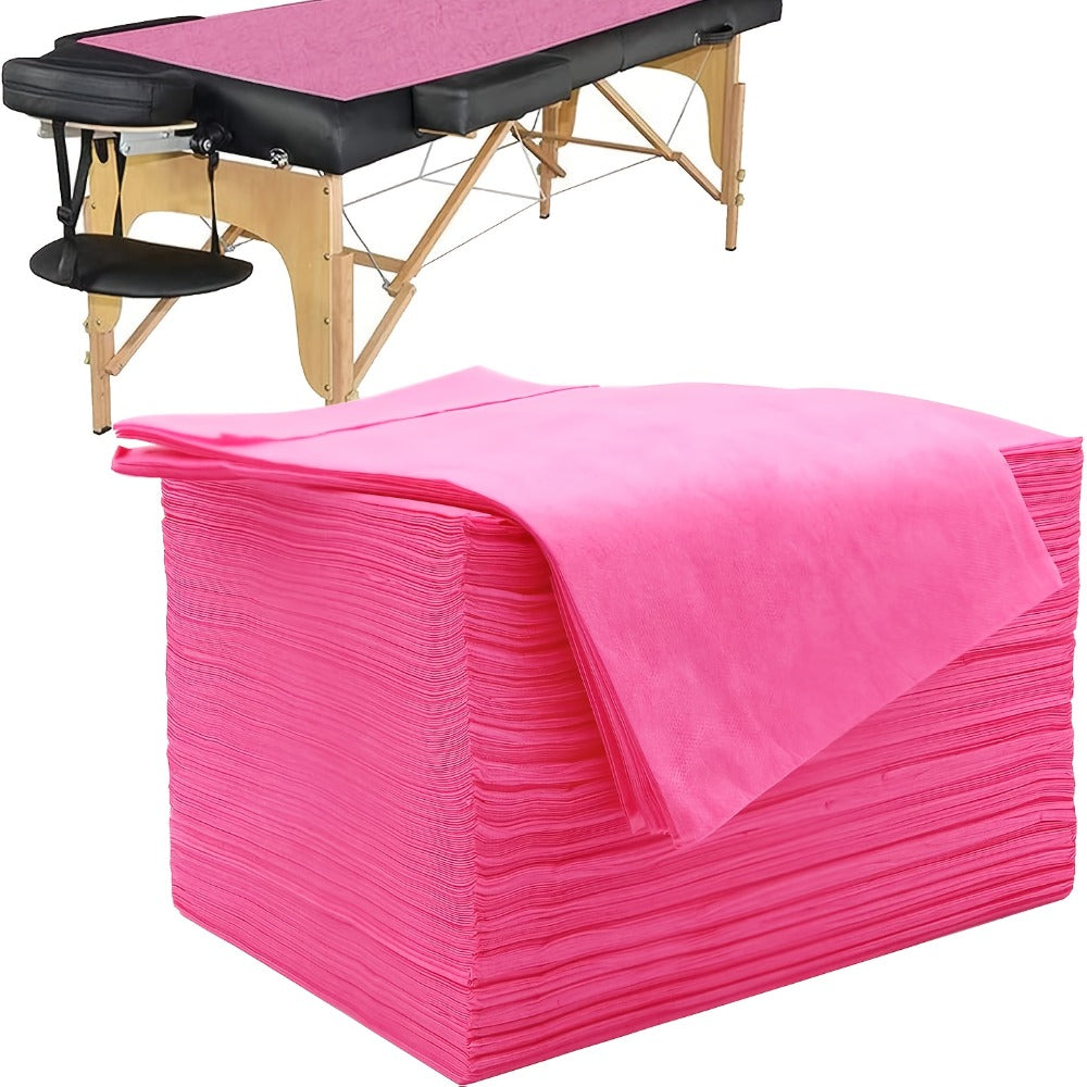Disposable Bed Sheets 100 Pack Non-Woven Massage Table Cover Single Use Stain Resistant Spa Sheets for Massage Therapists Estheticians