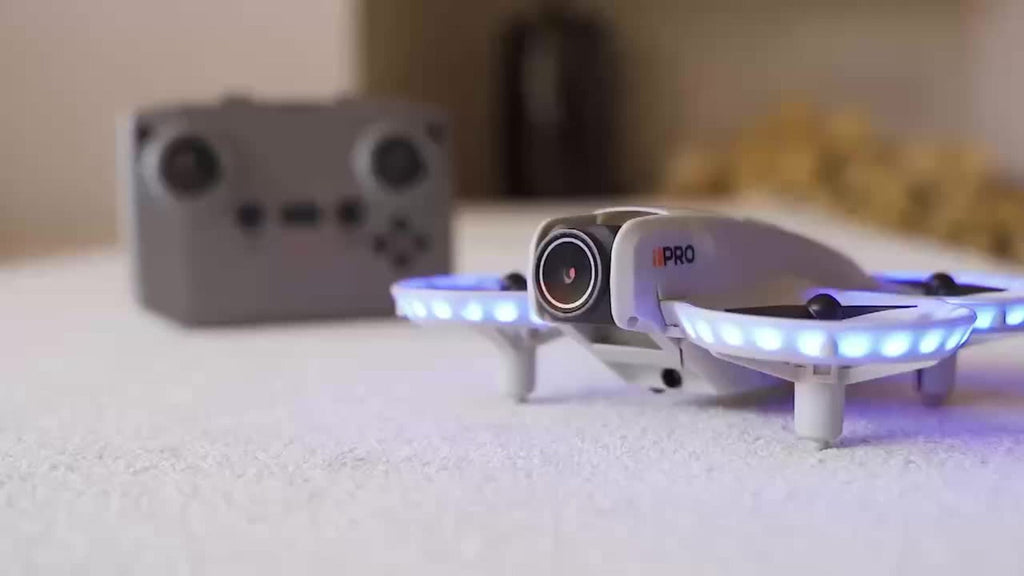 180° Rotating Dual Camera Drone Optical Flow Positioning Gyroscope Stabilization 360° Roll One-Button Takeoff Landing Calibration
