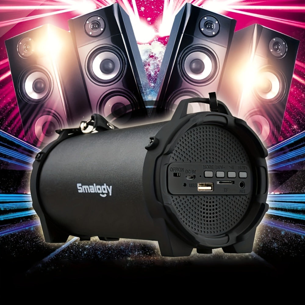 Rechargeable Wireless Boombox Speaker with 3.5mm AUX Input & USB Port, Loud Stereo Sound, 2000mAh Battery