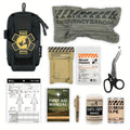 Tactical IFAK Waist Bag EDC First Aid Kit Pouch – 8-Piece Emergency Trauma Kit with Bandage, Gauze & Tourniquet for Outdoor