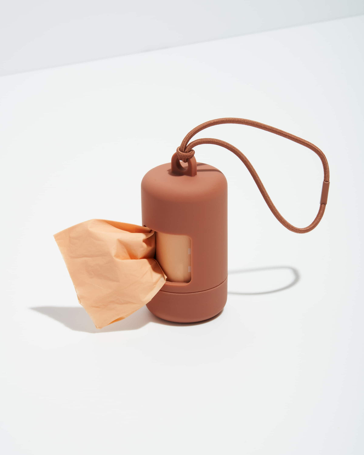 Leash-Attached Dog Waste Bag Dispenser Cocoa