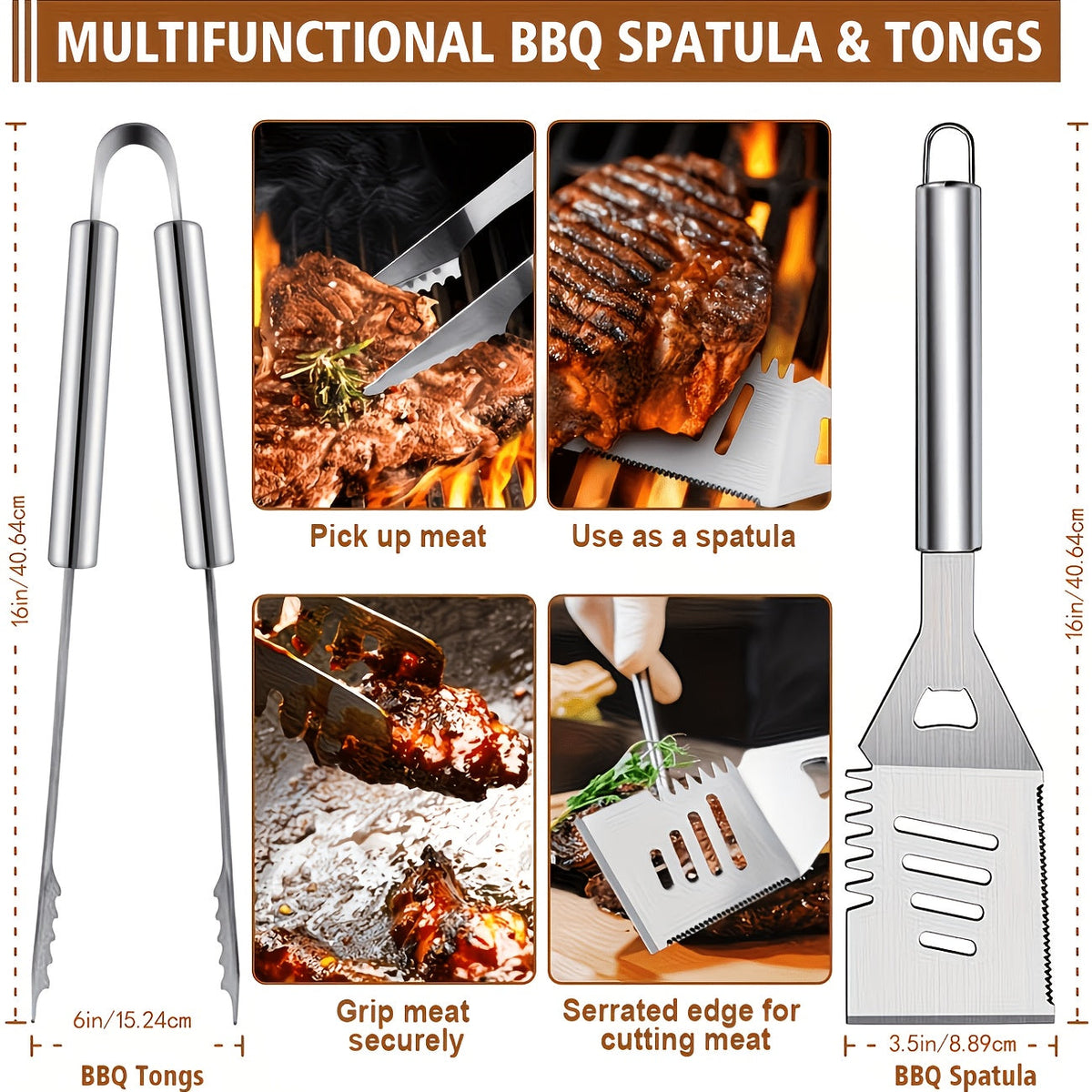 BBQ Griddle Tool Set with Aluminum Case, Oversized Spatula, Griddle Cover & Grill Scraper, Portable Outdoor Grilling Kit for Camping Parties