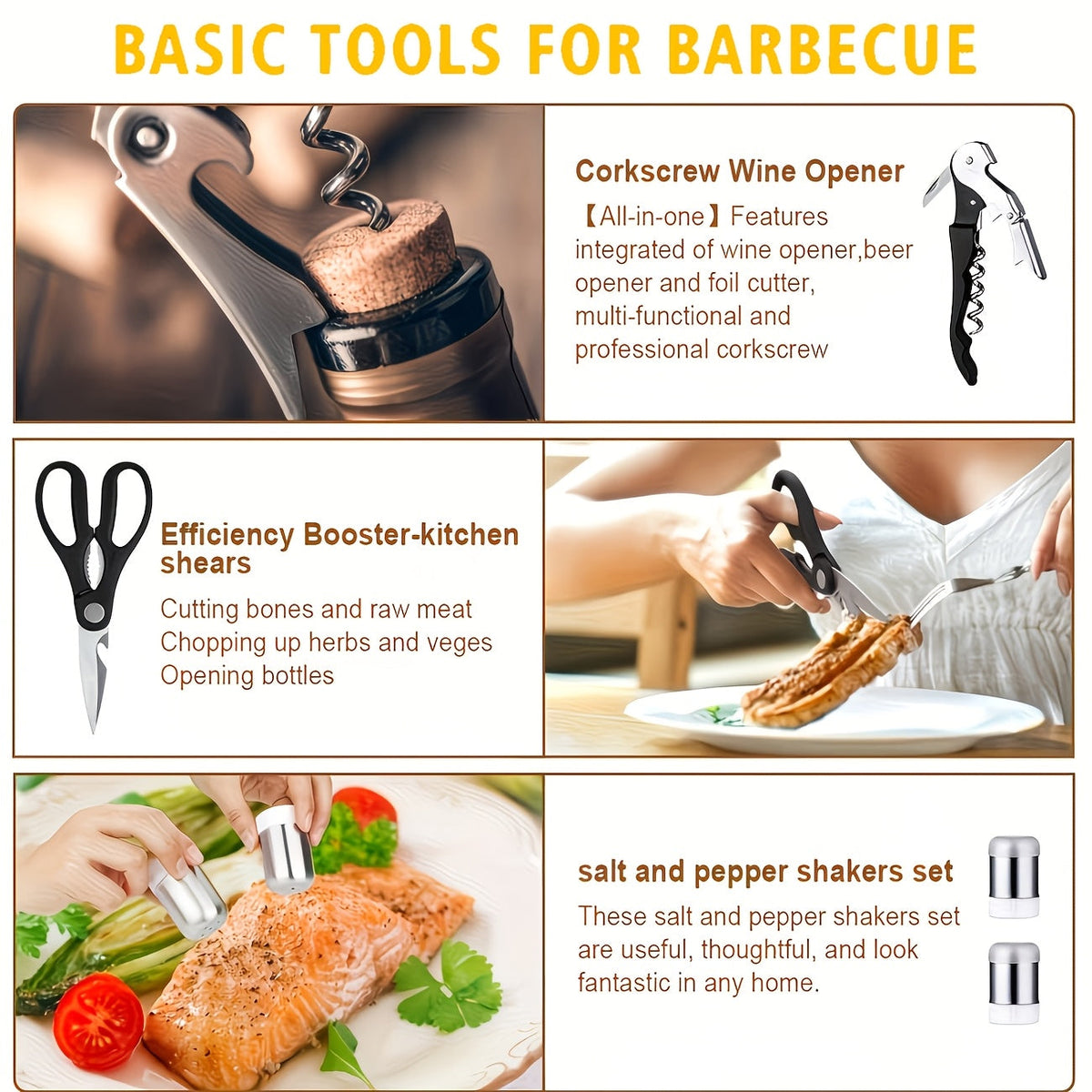 BBQ Griddle Tool Set with Aluminum Case, Oversized Spatula, Griddle Cover & Grill Scraper, Portable Outdoor Grilling Kit for Camping Parties