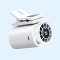 Clip-On Car Fan USB Rechargeable Sun Visor Fan Adjustable Speed Portable Quiet Mini Cooling for Daily Driving, Commuting and Road Trips