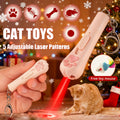 Cat Teaser Toy 7-in-1 USB Rechargeable – Interactive Wand Toy for Indoor Cats & Dogs, Feather Chaser Exercise Toy with Free Bonus Mouse Toy