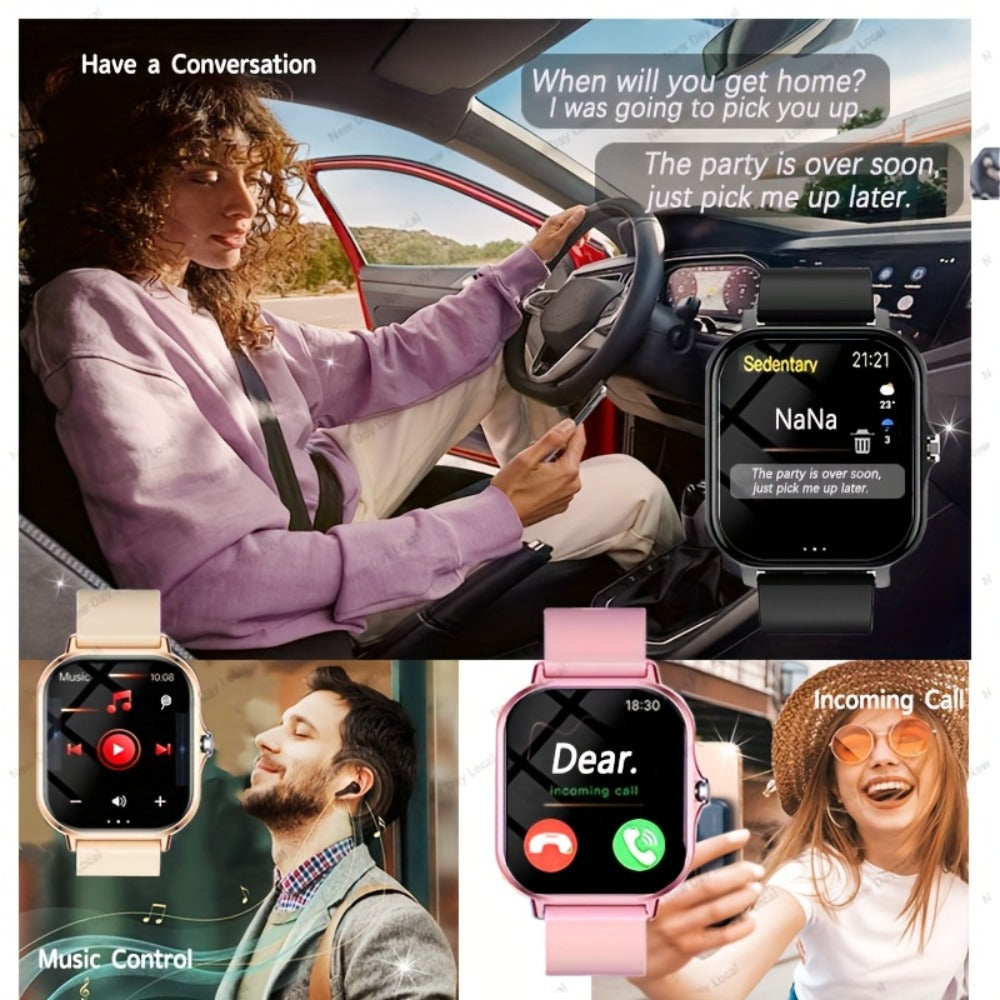 Smartwatch 1.83 Inch with Navigation, Calling, Multi-Sport Modes and Dual TPU Straps for Outdoors