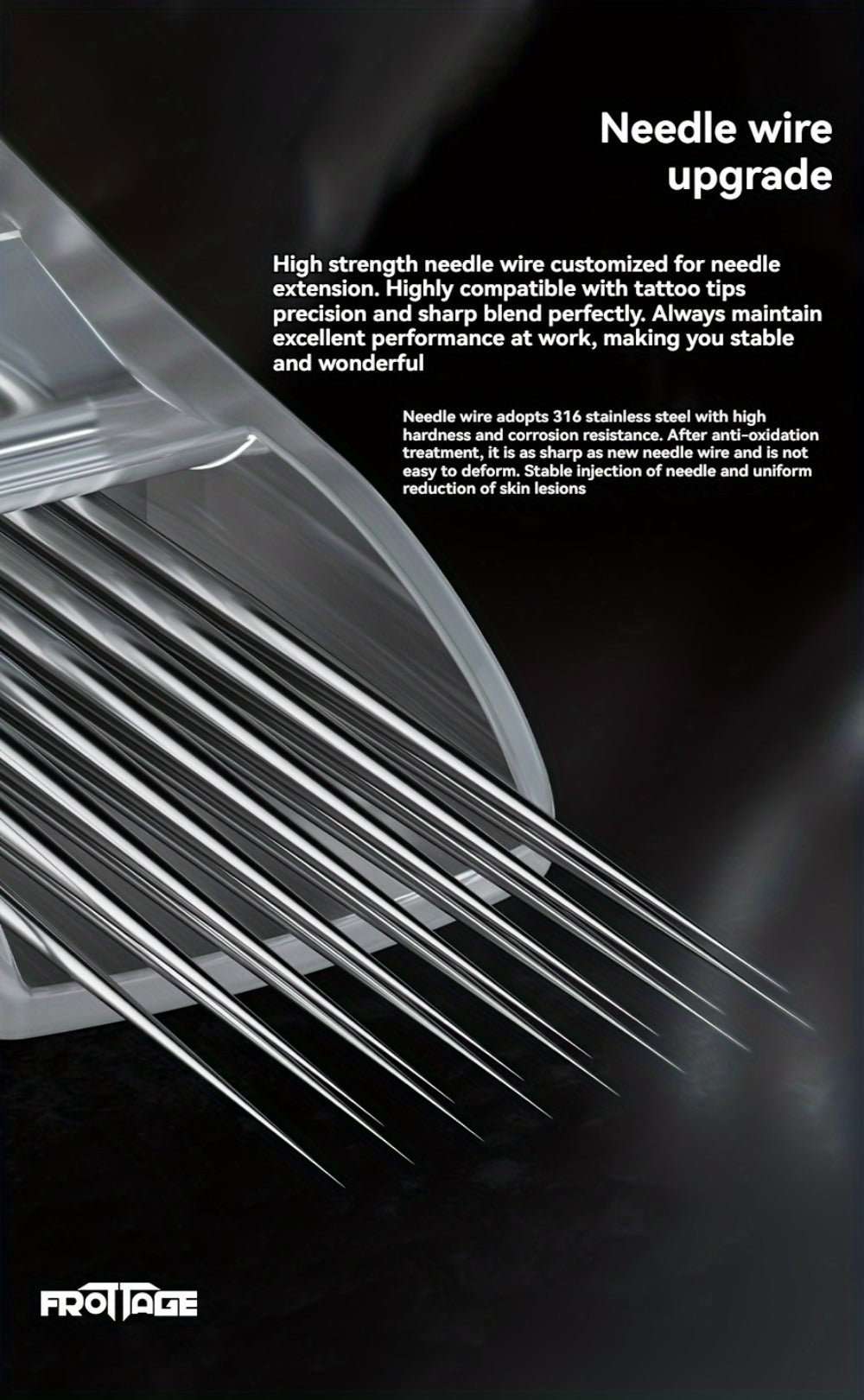 Tattoo Cartridge Needles with Frotage Label, 26 Retained RL RLT RS CM and M1 Cartridge Size Options