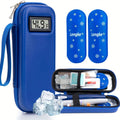 Insulin Cooler Travel Case with Temperature Display, Portable Diabetic Medication Bag with 2 TSA Approved Ice Packs for Insulin Pens