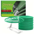 Citronella Incense Coils 48pcs with Holder, Lemongrass Mosquito for Outdoor Patio Pool Porch Deck Camping Hiking
