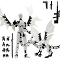 3D Printed Dragon Figurine 2-Piece Set for Garden, Patio and Yard Use, with the Listed Configuration