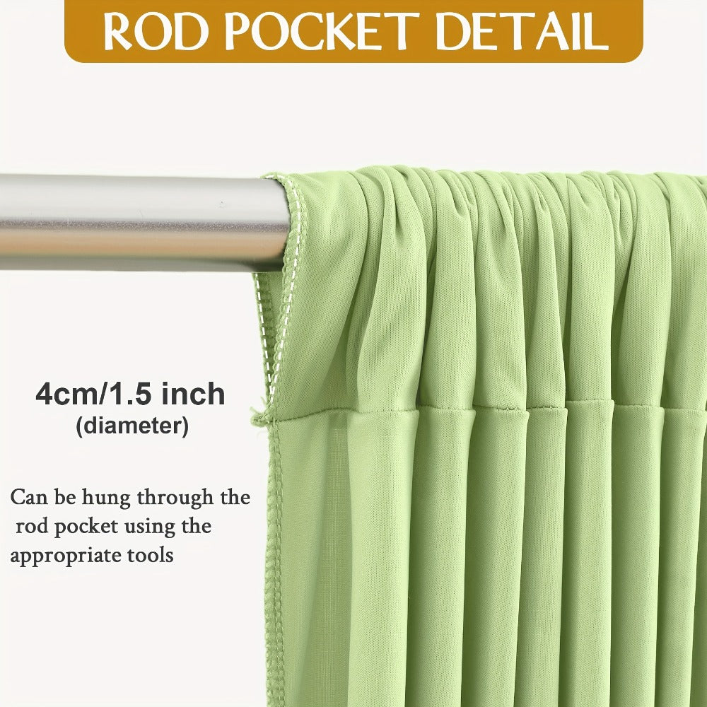 Party Backdrop Curtains 2pcs 59x118 Inch with Poles Wrinkle-Resistant Non-Transparent Fabric for an Everyday Personal Care Routine