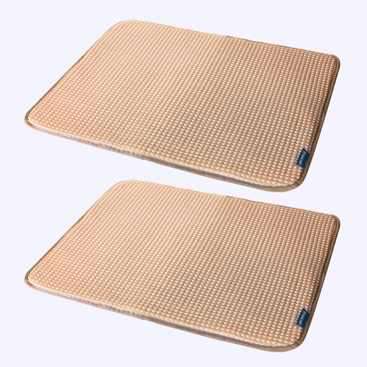 Two-Pack Cooling Dog Mats Waffle Brown / S