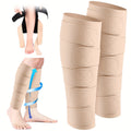 Compression Leg Wraps 2pcs Adjustable Lower Leg Support – Shin Splint Wrap for Leg Heaviness, Fatigue & Swelling Relief