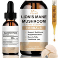 Lion's Mane Mushroom Liquid Drops 2fl oz Natural Herbal Extract for Brain Support, Focus, Memory & Cognitive Clarity for Men & Women