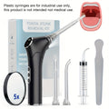 Tonsil Stone Remover Electric Vacuum Kit with LED Light – 3 Suction Modes 5X Magnifying Mirror Oral Irrigator Safe Gentle Tonsillolith