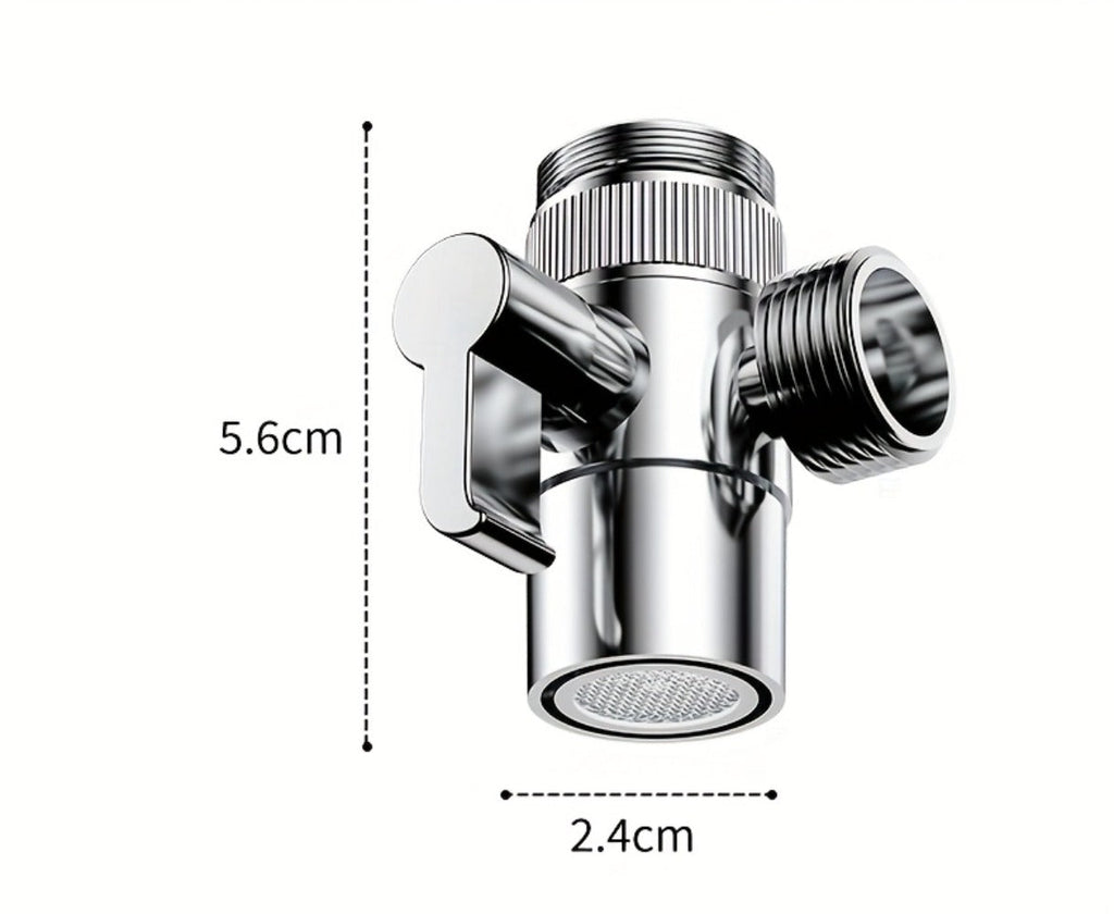 Faucet Extender Pull-Out Retractable Showerhead for Washbasin - Hot & Cold Compatible Hair Washing Sink Sprayer