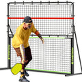 Pickleball Rebounder Net 6x6ft Angle Adjustable – 2-in-1 Practice Rebound Net for Dinks, Volleys & Hits Training
