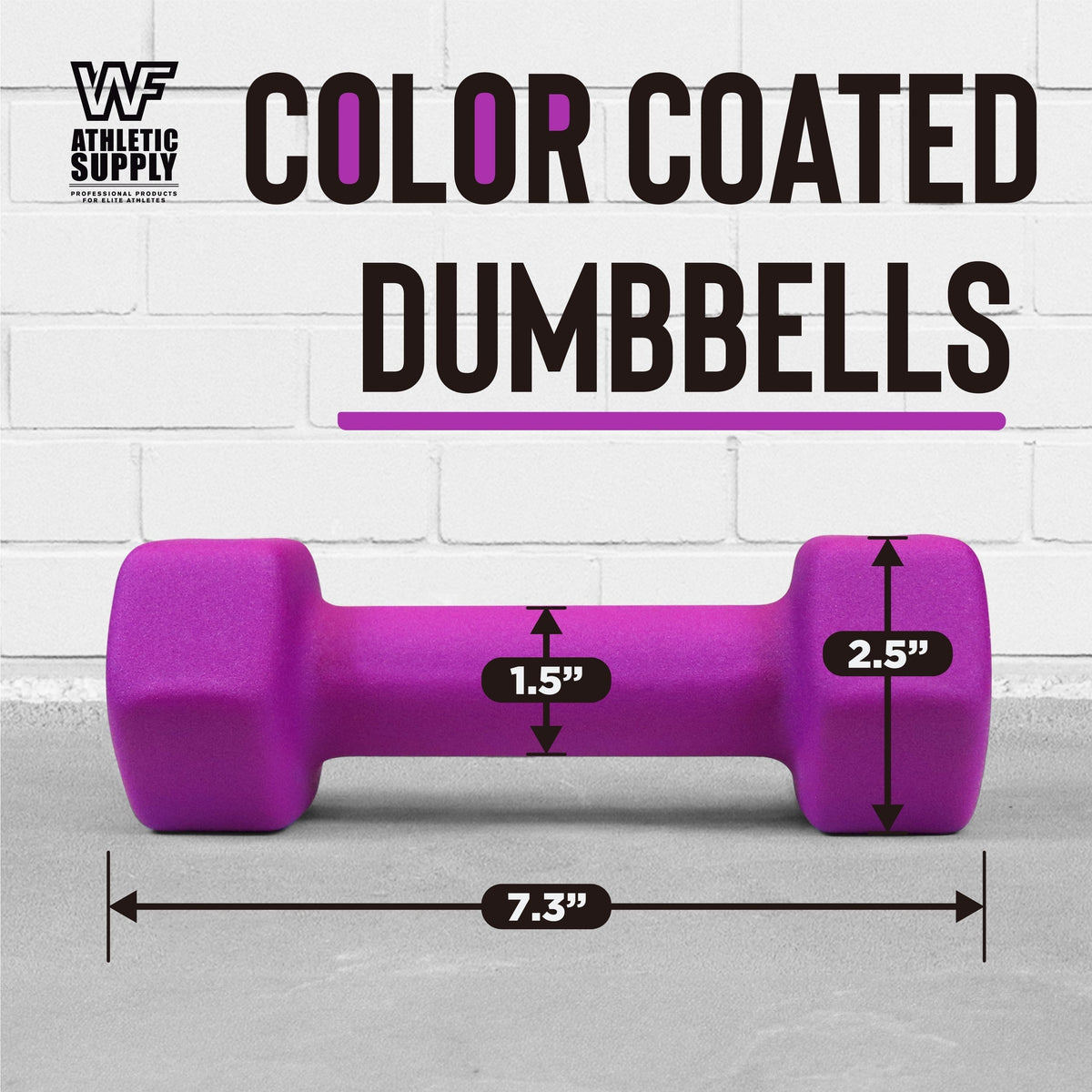 Neoprene Dumbbells Pair with Non-Slip Hex Shape – Color-Coded Hand Weights for Women & Men, Strength Training, Home Gym & Aerobics