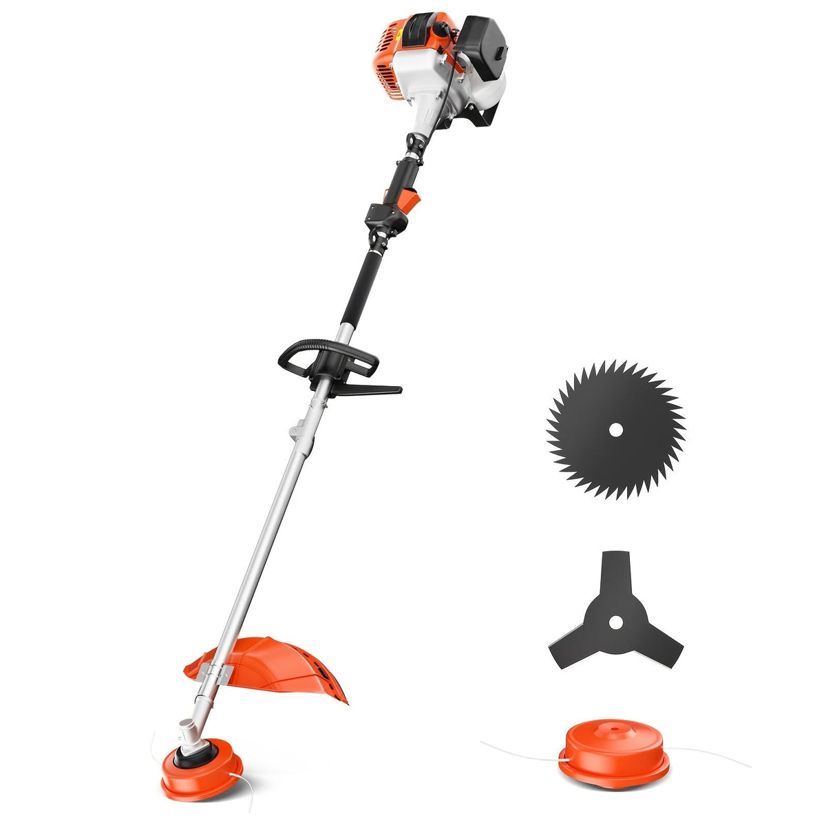 Gas String Trimmer 36CC 2-Cycle Weed Eater, 17" Cutting Swath, Easy Start Technology, Commercial Grade Gas Weed Wacker for Thick Weeds