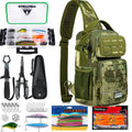 Camouflage Fishing Shoulder Bag with Zipper – Tactical Outdoor Gear Bag for Fishing Tackle, Hunting & Camping, Multi-Pocket Crossbody Bag