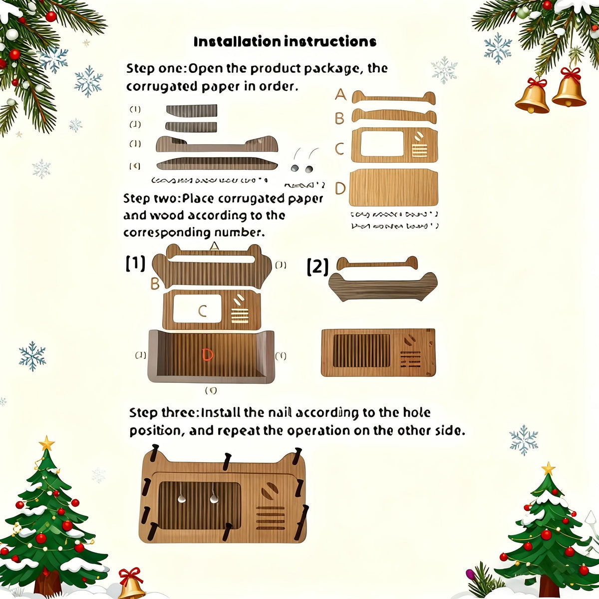 Large Cat House with Scratcher Pad & Plush Ball Toys, Ventilated Multi-Functional Indoor Outdoor Cat Shelter