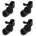 Fishing Bite Alarm Bell 4pcs Set with Sound Alert and Light Indicator, Sensitive Fish Hook Alarm for Fishing Rod Night Fishing Carp Fishing