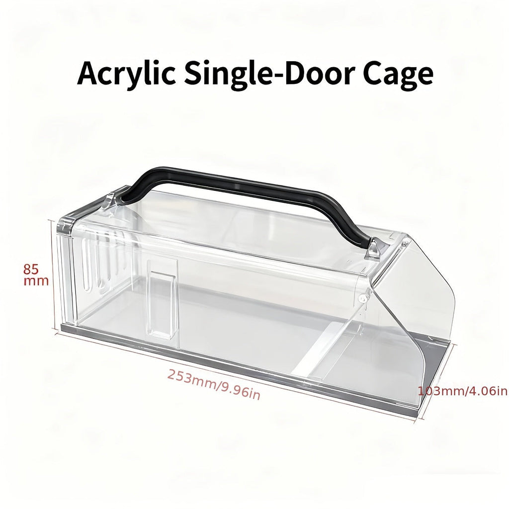 Mouse Trap Live Catch – Transparent Continuous Capture Rodent Trap for Indoor Home, Kitchen, Garage & Outdoor Use