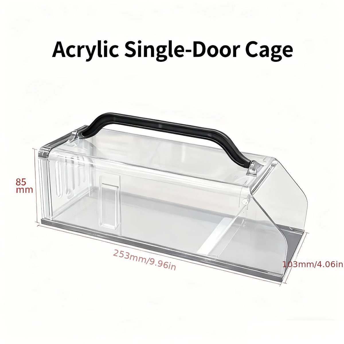 Mouse Trap Live Catch – Transparent Continuous Capture Rodent Trap for Indoor Home, Kitchen, Garage & Outdoor Use