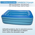 Inflatable Pool XL Extra Large Backyard Swimming Pool 3-Chamber Thick PVC Family Pool for Adults Kids Summer Outdoor Fun Multiple Sizes