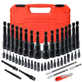 Magnetic Nut Driver Set 47pcs – Magnetic Screwdriver Bits & Socket Set, SAE 1/4"-9/16" & Metric 6-14mm
