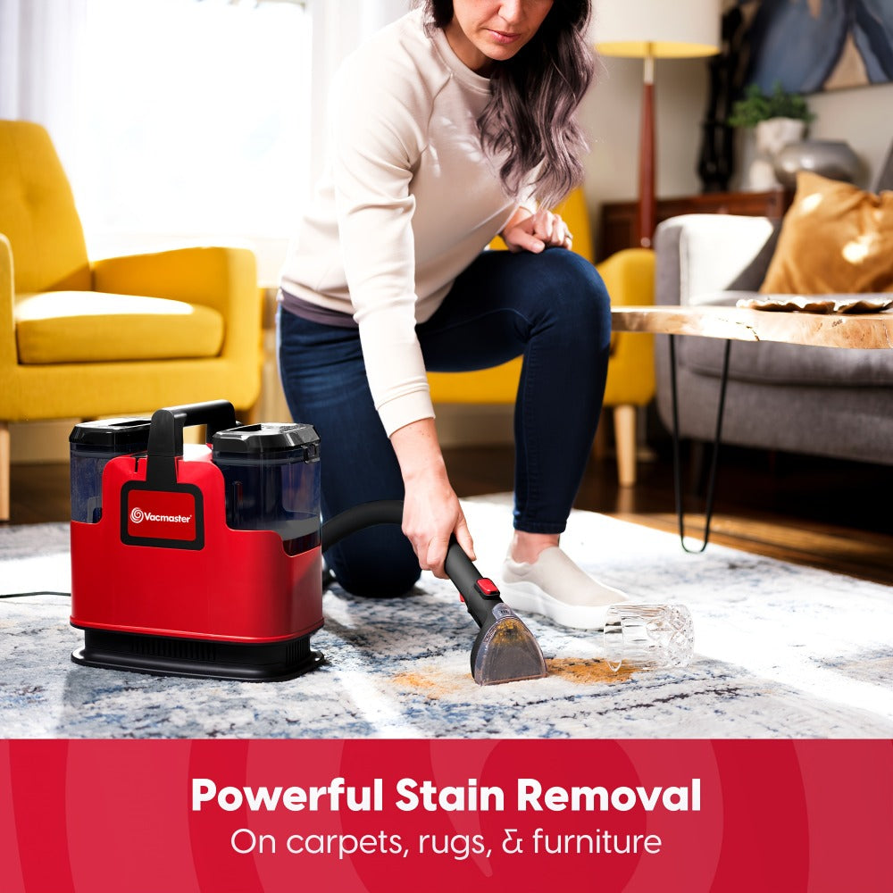 Portable Carpet Spot Cleaner Machine 17KPa Upholstery Stain Remover with Versatile Tools for Entryways, Bedrooms and Living Spaces