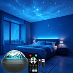 LED Star Projector Night Light USB Powered, 7-Star Galaxy Starry Sky & Water Ripple Effect Lamp for Bedroom Camping Wedding Home Decor