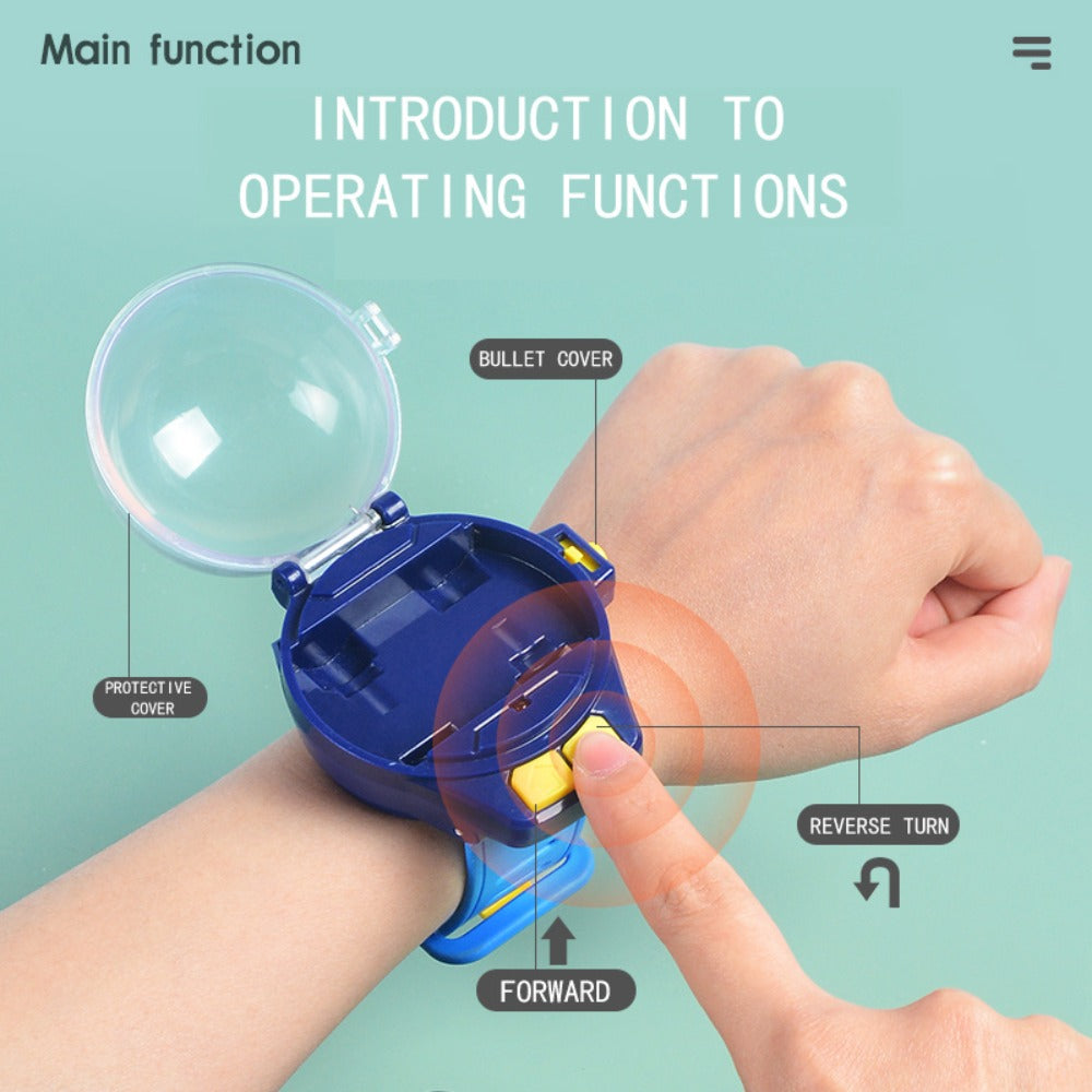 Remote Control Car, Mini Alloy Racer with Wearable Wrist Controller, USB Charging and Two Color Options