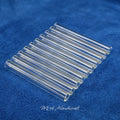 Borosilicate Glass Straws 10pcs Reusable Clear 12mm Wide, Heat Resistant 150°C for Entryways, Bedrooms and Living Spaces
