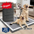 Puppy Pee Pads Jumbo Extra Large for Big Dogs – 6-Layer Heavy Duty Leakproof & Odor Control, Quick-Dry Super Absorbent Training Pads