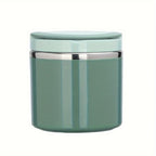 Stainless Steel Lunch Box 630ml Leakproof Stackable Thermal Bento Box with Handle 304 Steel Heat Cold Insulation Container for School Office