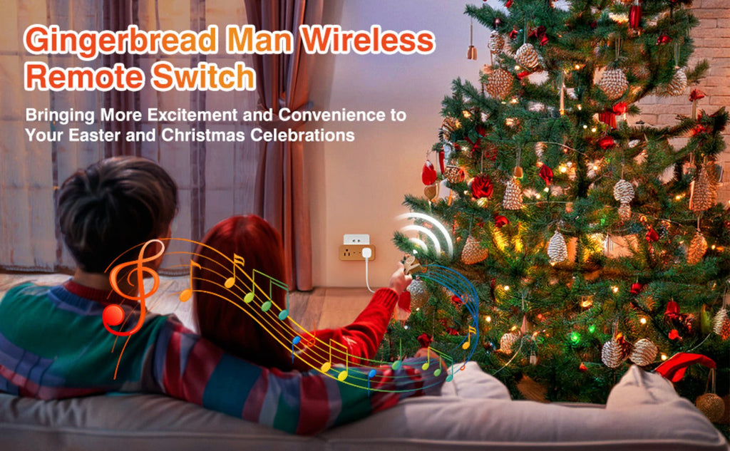 Christmas Tree Remote Control Socket with Built-in Music Function for an Everyday Personal Care Routine