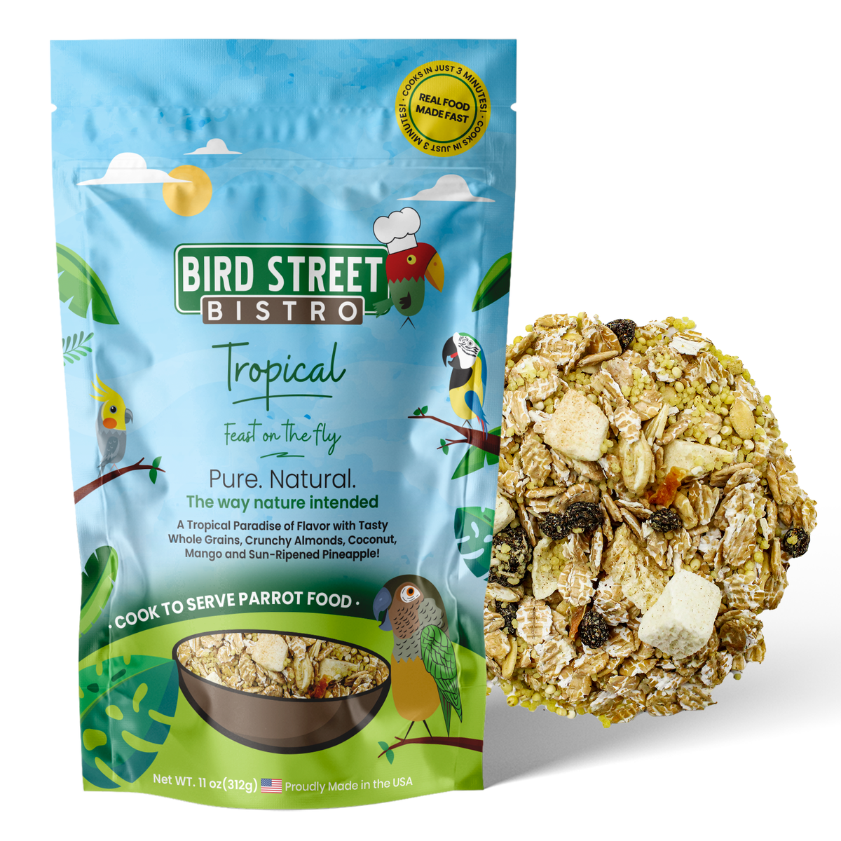 Tropical Parrot Food Mix 11 oz