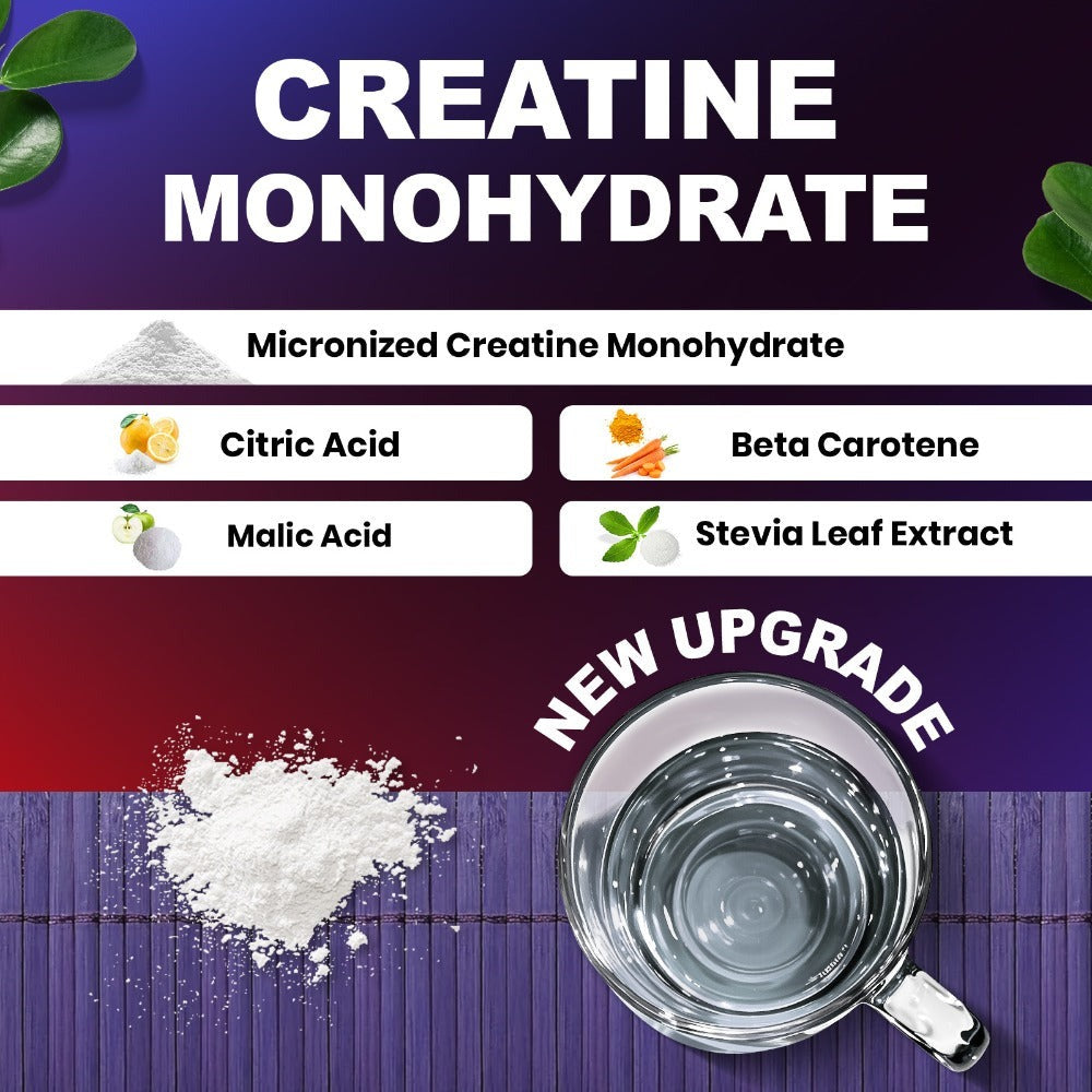 Creatine Monohydrate Powder 5000mg Per Serving - Pineapple Flavor, No Artificial Sweeteners - Strength