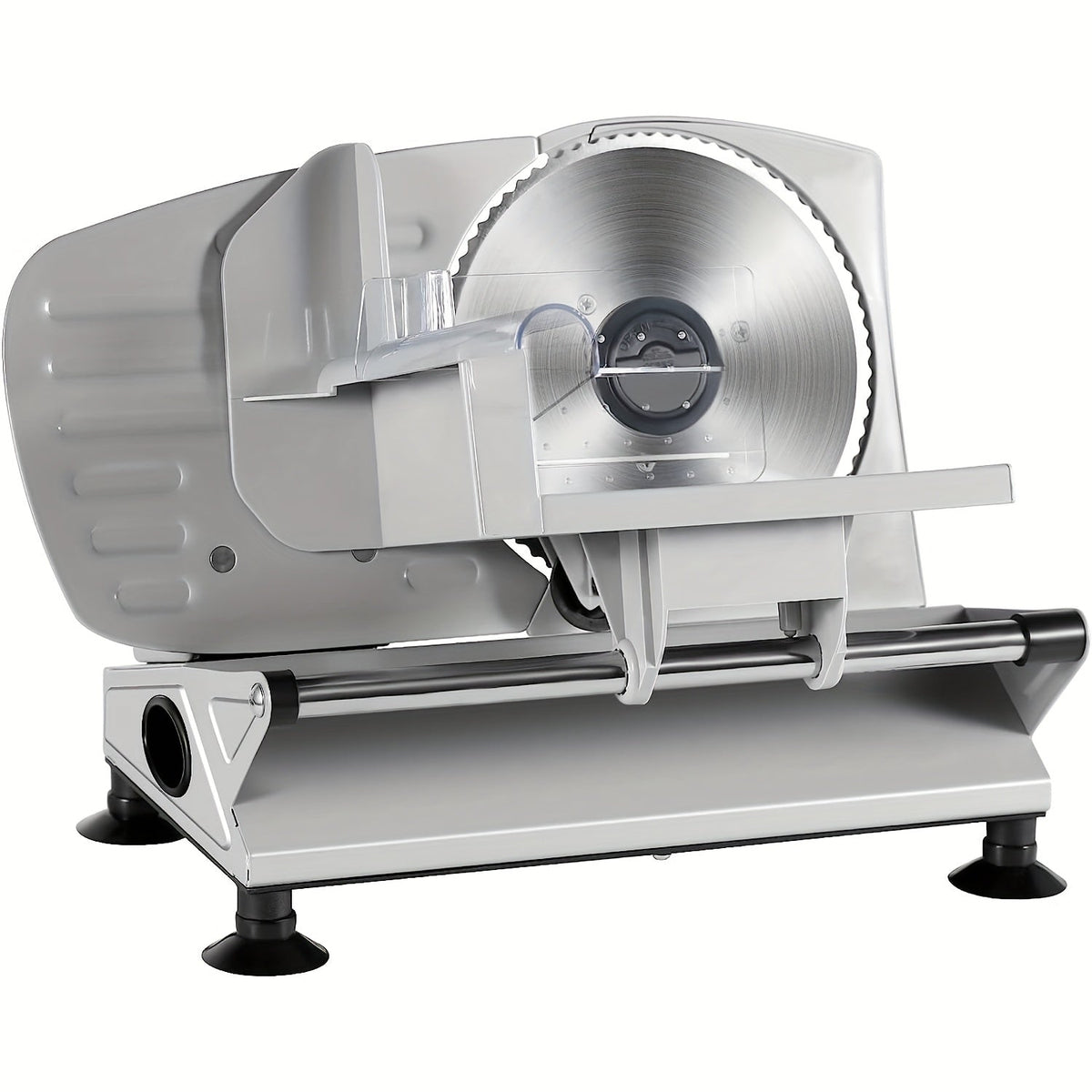 Electric Meat Slicer for Home, 6.7" Stainless Steel Blade, 150W Deli Food Slicer with Adjustable 0-15mm Thickness for Cold Cuts