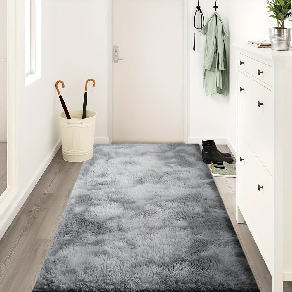 Rectangular Shaggy Area Rug with Nine Color Labels and 3 x 5-Foot to 8 x 10-Foot Size Options